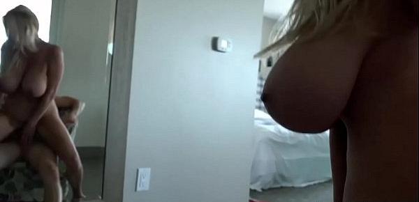  Busty Kelly Madison playing huge cock
